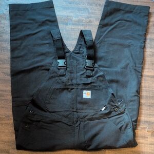 Carhartt Men's Flame-Resistant Quilt-Lined Duck Bib Over 36x30